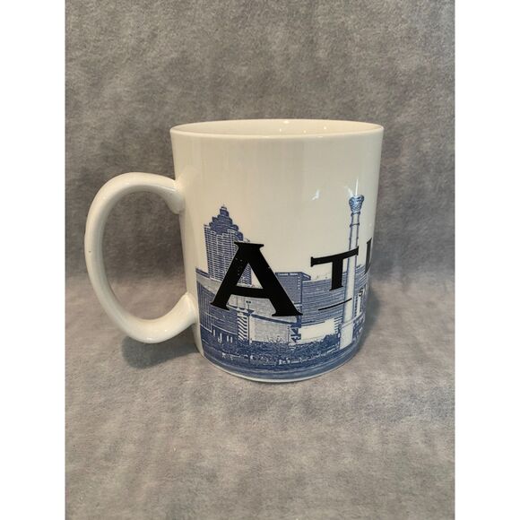2002 Atlanta Starbucks Coffee Mug Cup Hotlanta Large Skyline Barista Series - Picture 5 of 10